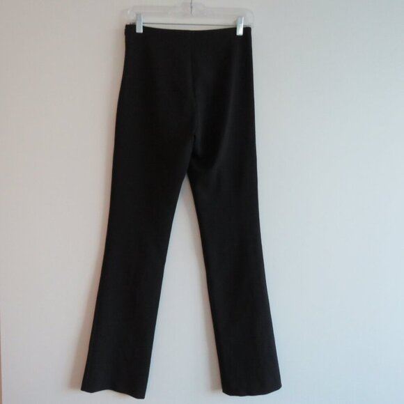 LVIR Split Hem Woven Straight Leg Pants in Black Office Minimalist - Size S - Picture 7 of 13